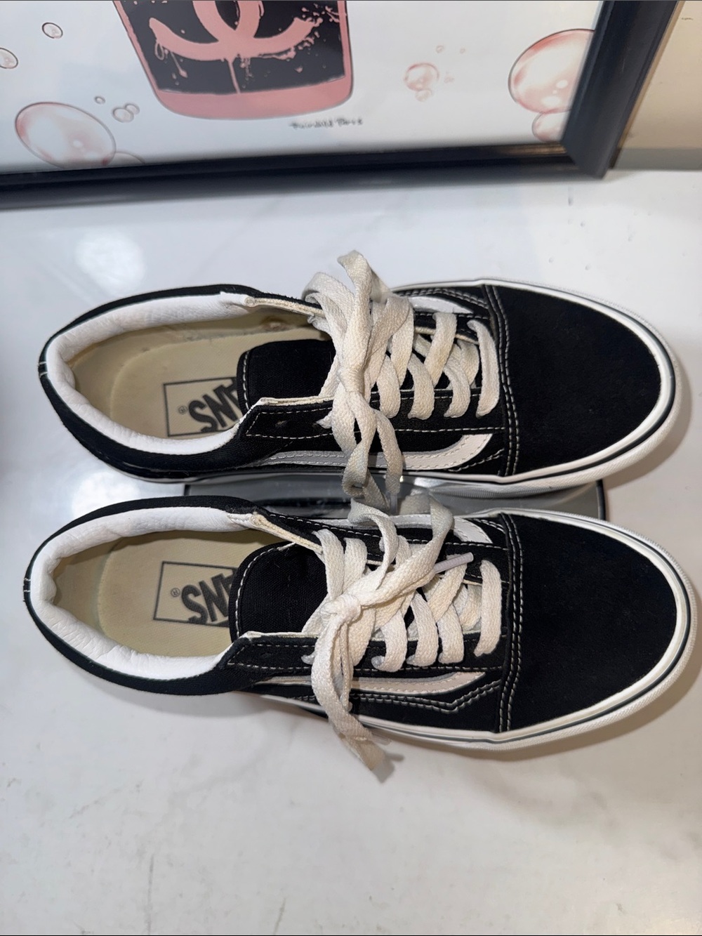 Vans Old Skool Unisex Platform Sneakers - Size W6.5 or M 6 - Picture 8 of 11